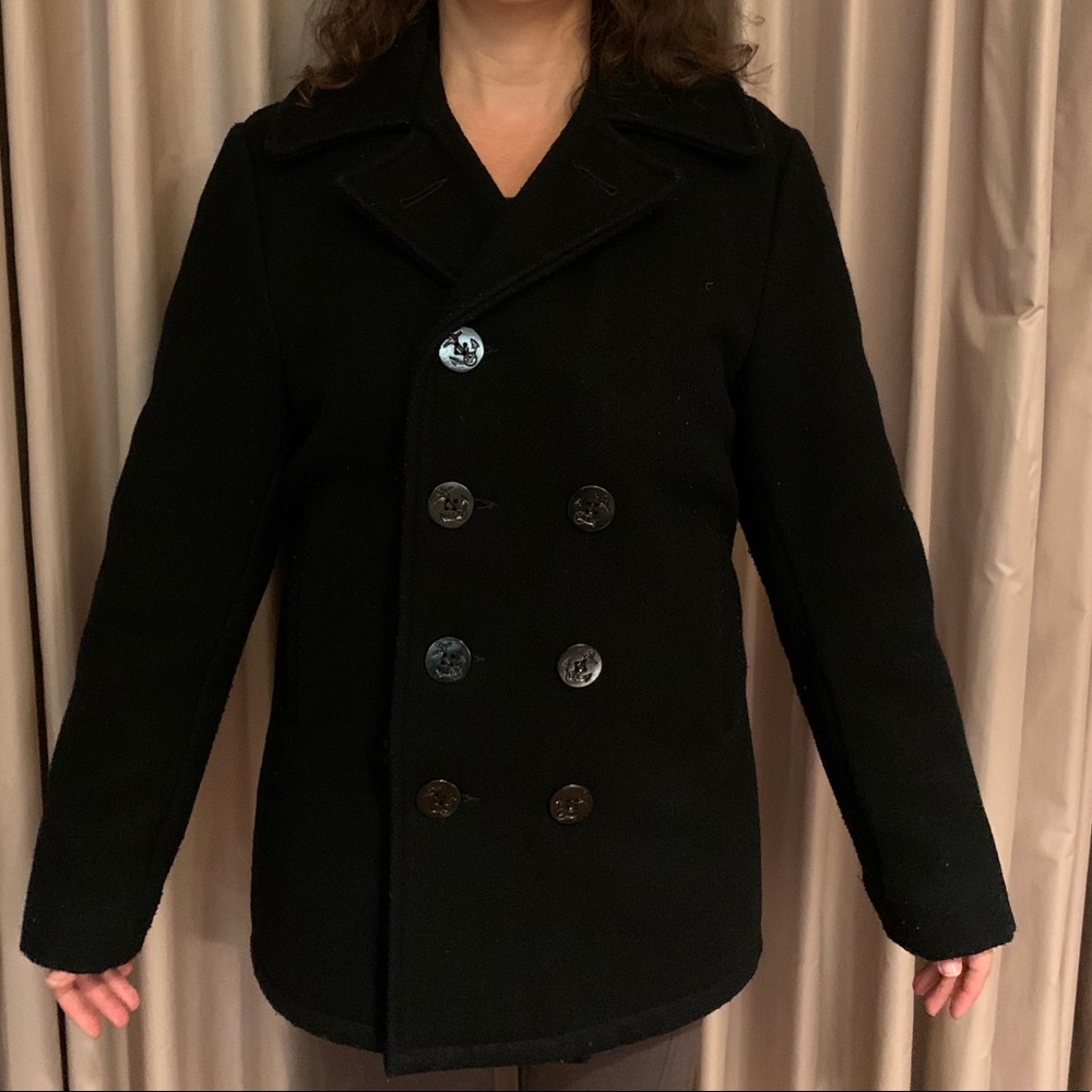 Vintage Military Navy USA made wool peacoat